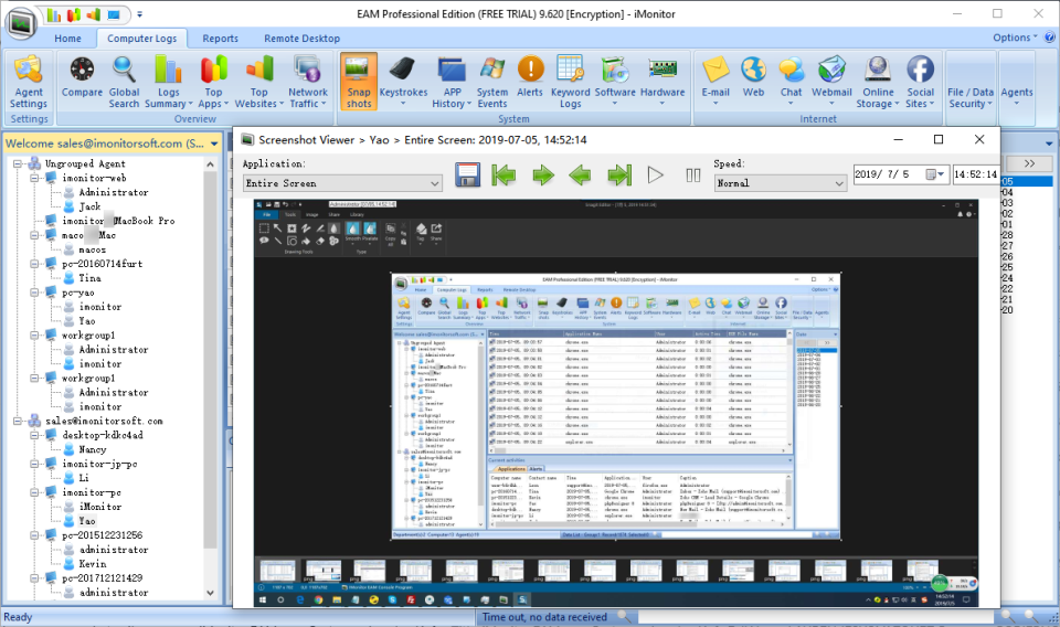 screenshot of iMonitor EAM Professional